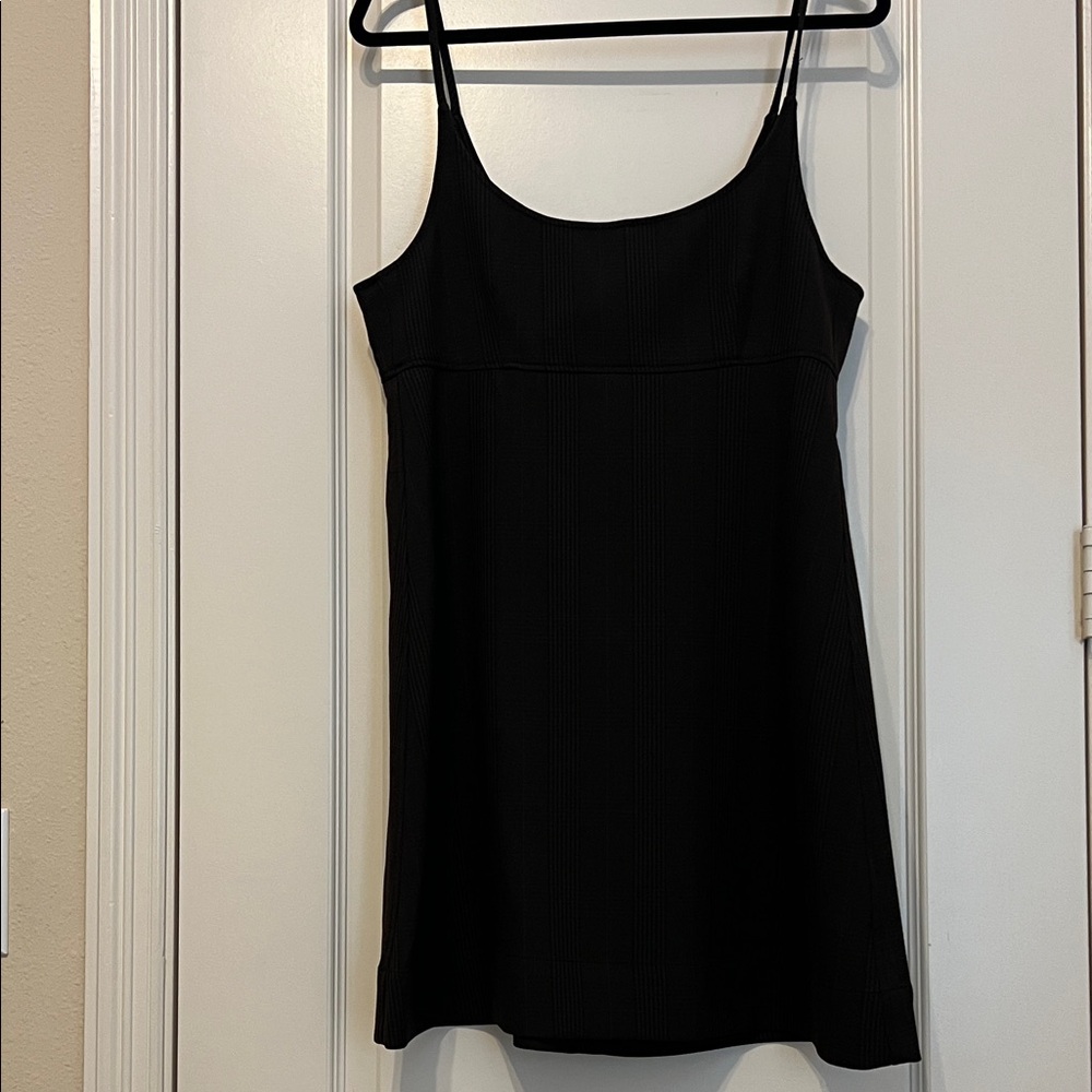 Ganni Black/Brown Mini Dress